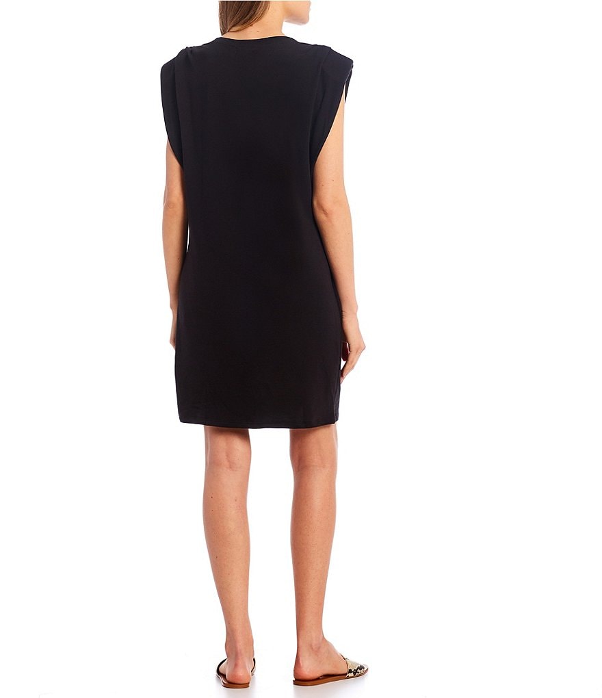 Good Luck Gem Shoulder Pad Dress