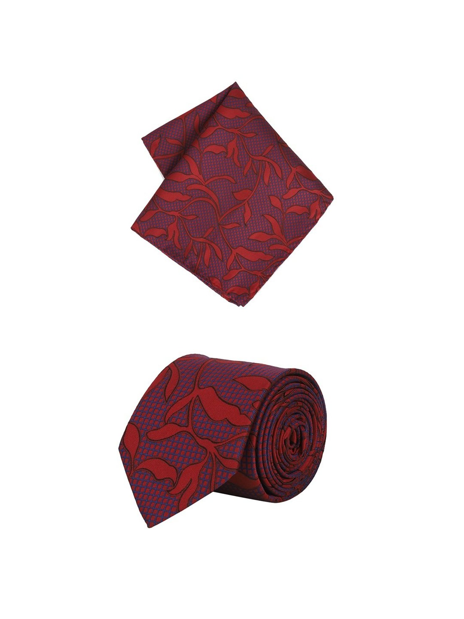 CHOKORE Red and Yellow Checks Tie