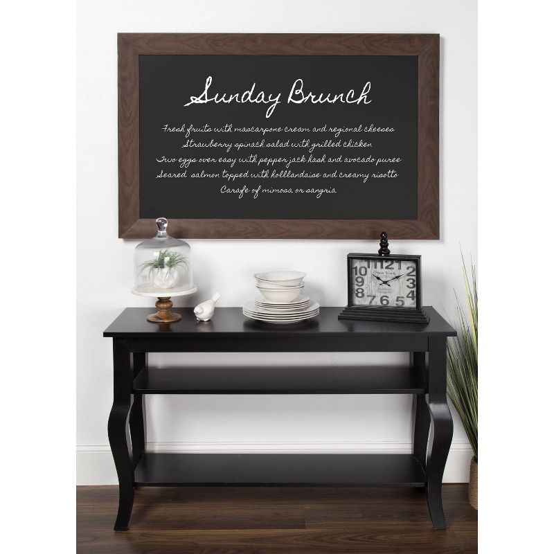 27" x 33" Beatrice Monthly Calendar Rustic Brown - DesignOvation