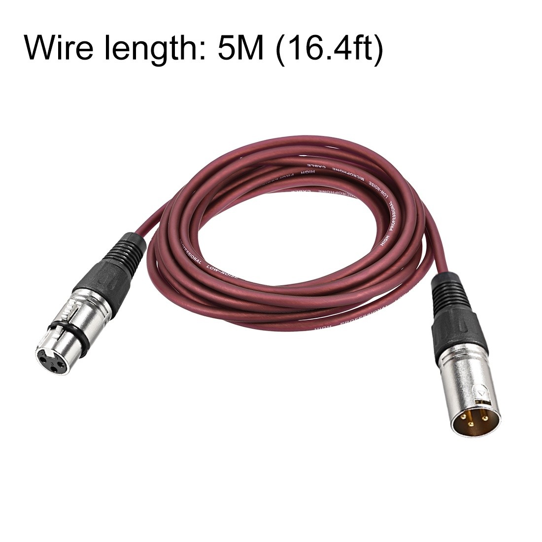 AVLGear CSM4-RAFN-30 | XLR Male to XLR Right Angle Female 30 Feet Mic Cable Blue with Blue Ring