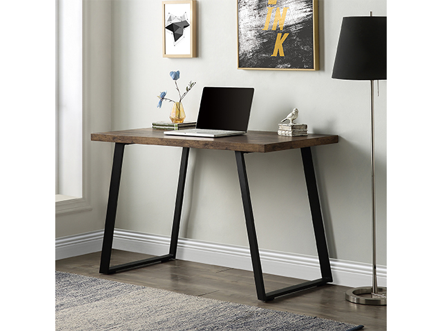 Home Office Computer Desk Gaming Table Industrial PC Super Sturdy and Durable Writing Desk, Comfortable and Ergonomics Design,Vintage Study Table for Home Office Workstation,Brown,GT42