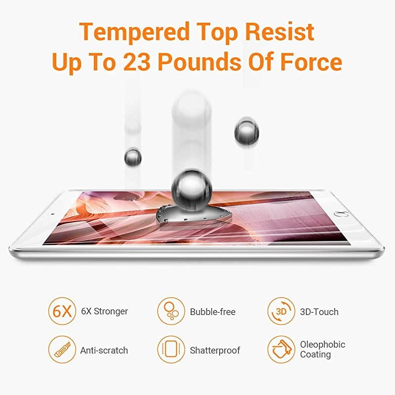 2 PACK iPad Mini 5 2019 iPad Mini 4 Screen Protector  iPad Mini Tempered Glass ScratchResistant9H HardnessAnti FingerprintINSTALL FRAME Compatible with iPad Pencil