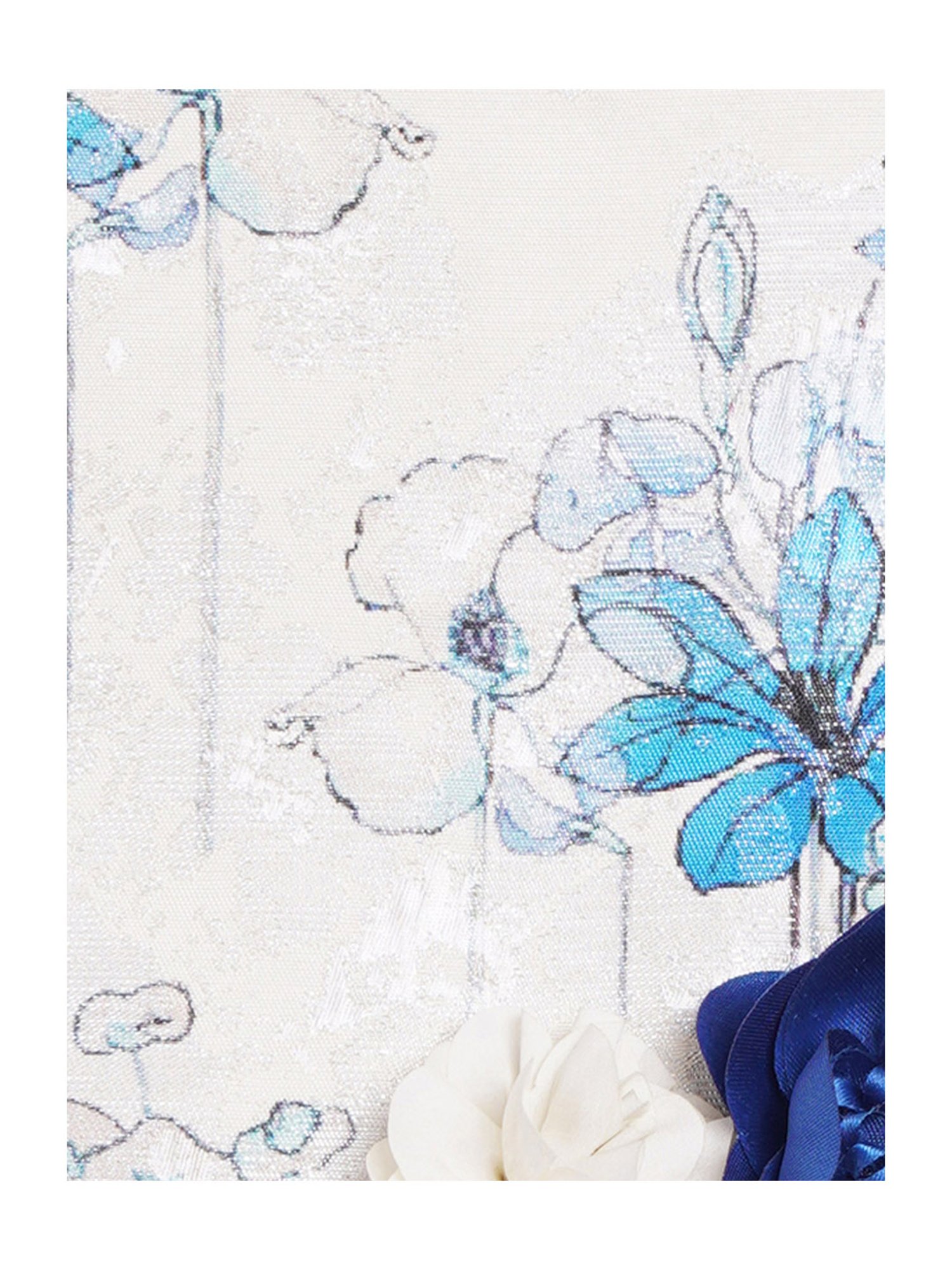 Butterfly Blush Kids Off White Floral Print Dress