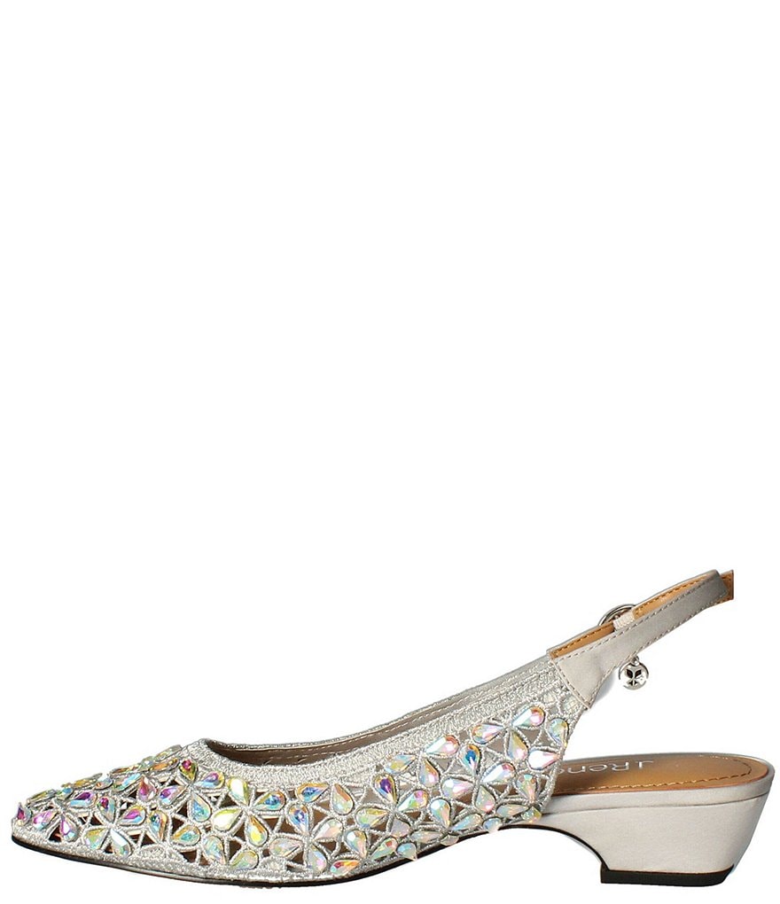 Trotters Kari Pearlized Leather Block-Heel Pumps