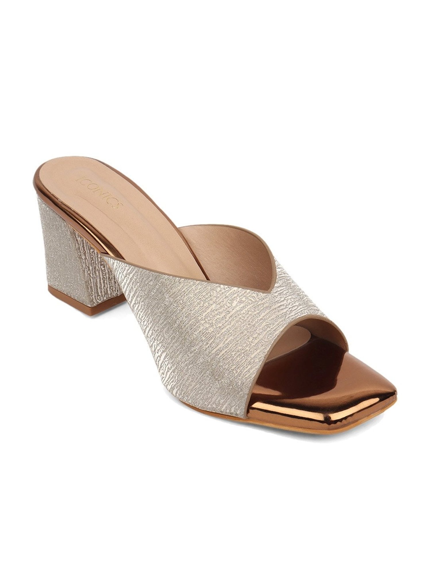 Iconics Women's Antique Gold Casual Sandals