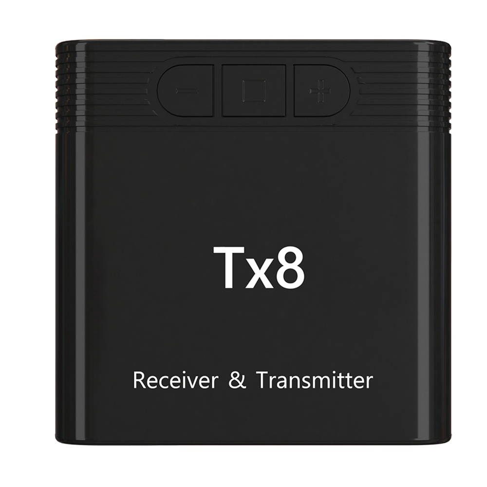 Tx8 2 in 1 Bluetooth 5.0 Transmitter Receiver Audio Adapter for TV PC Headphone MP3/MP4 Music Playback