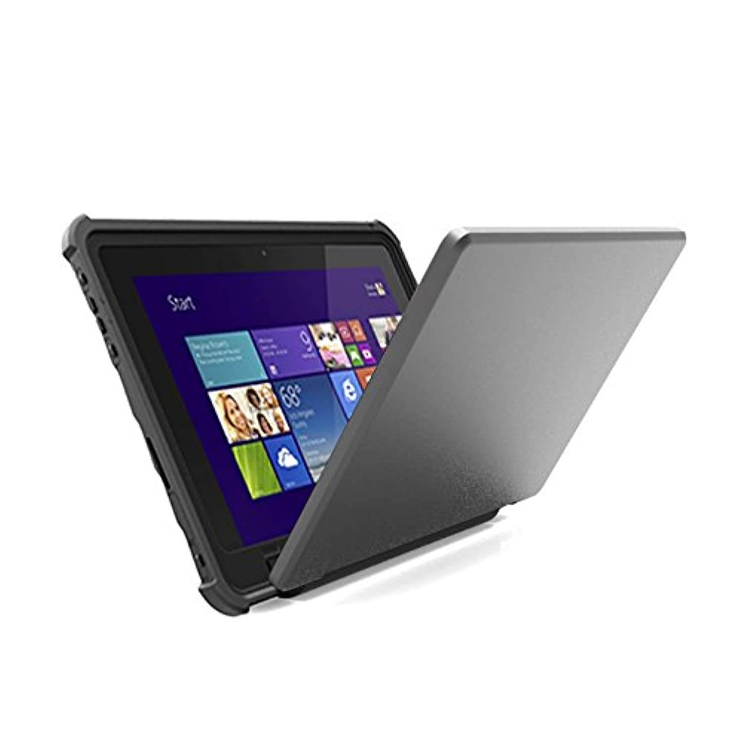 Gumdrop Cases Hideaway Stand for Dell Venue 10 Pro 5056 Rugged Tablet Case Shock Absorbing Cover Black/Black 5056