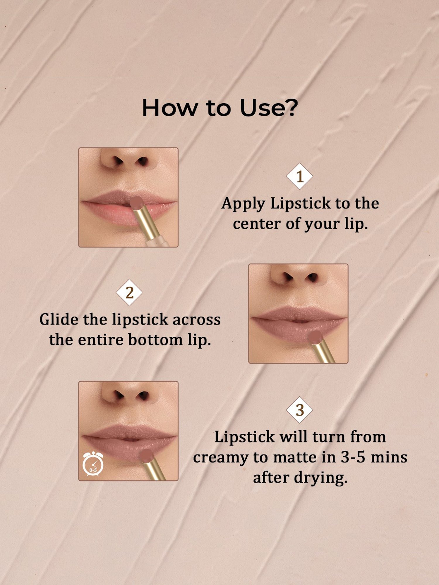 TNW-The Natural Wash Silky Matte Fusion Longstay Lip Color 02 Earthy Brown - 3.5 gm