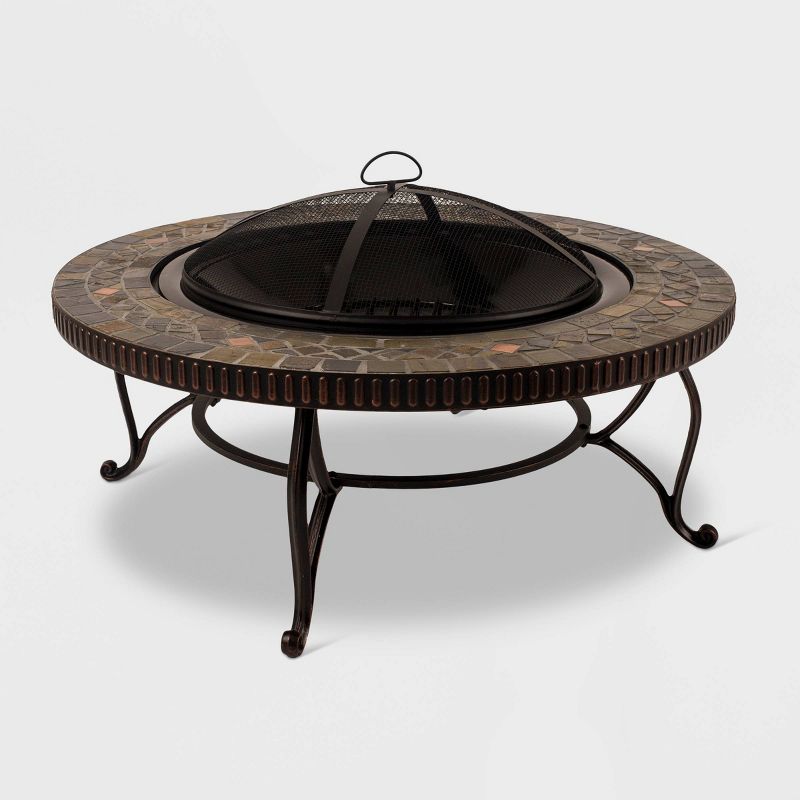 Pleasant Hearth 34" Elizabeth Slate Fire Pit