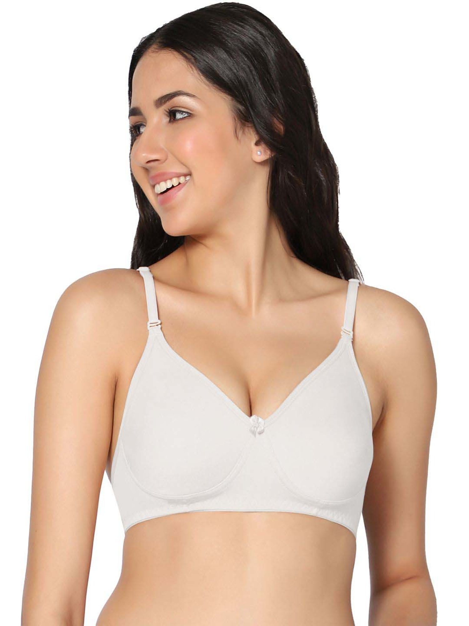 IN CARE White & Pink Cotton T-Shirt Bras - Pack Of 2