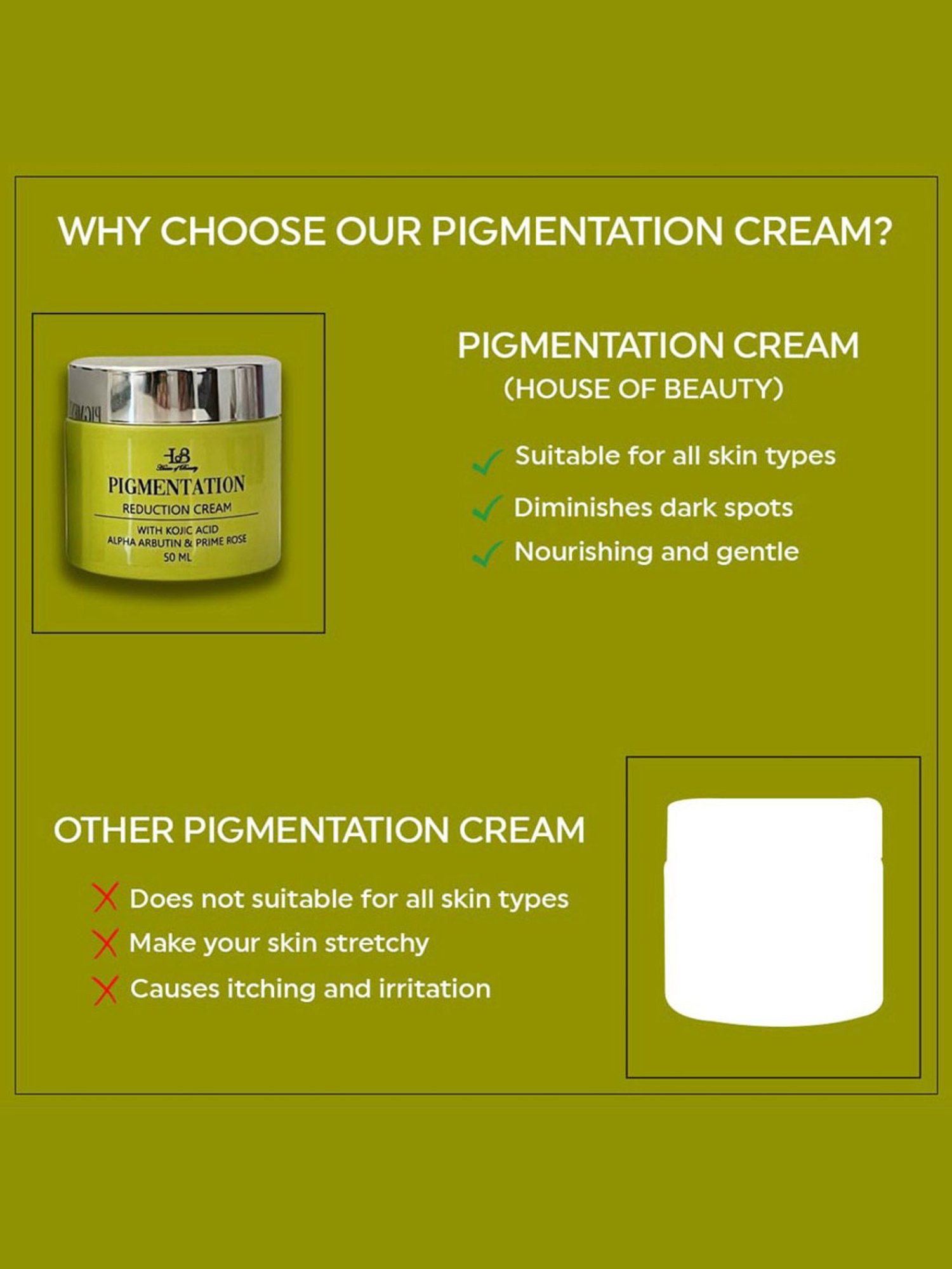 House of Beauty Pigmentation Reduction Cream - 50 ml