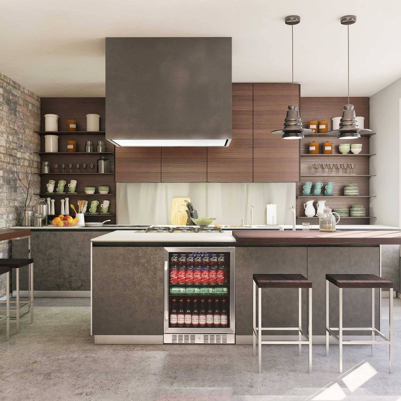 NewAir 177 Can Beverage Cooler - Stainless Steel ABR-1770