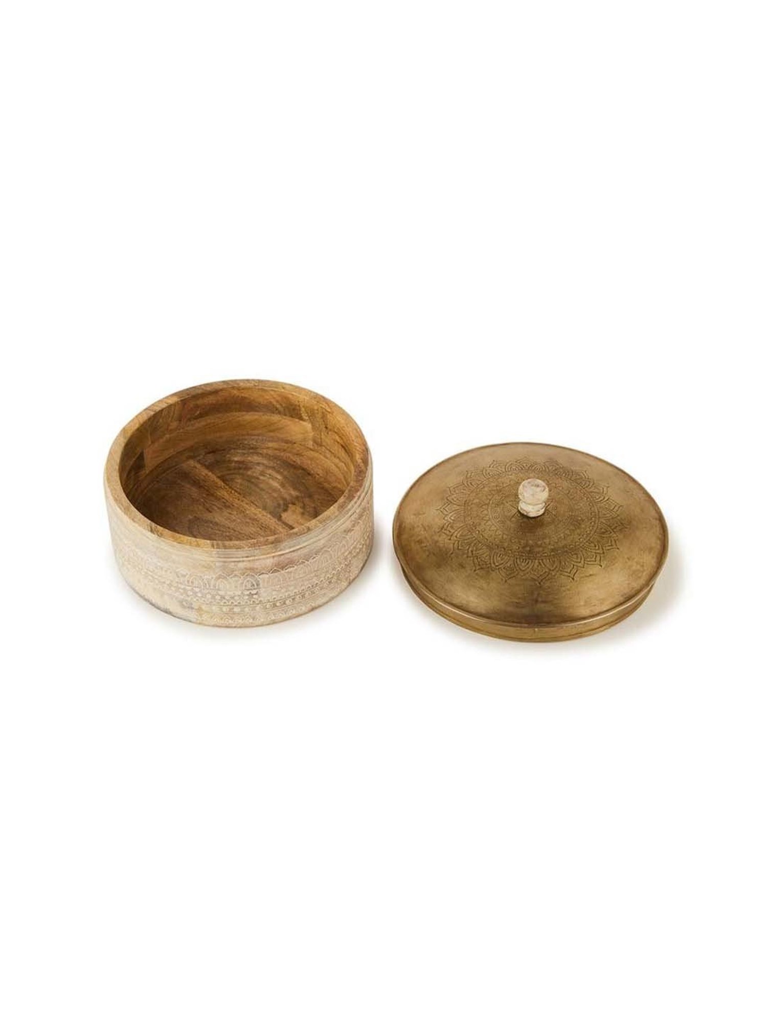 Fabindia Natural Wood Samod Chapati Box