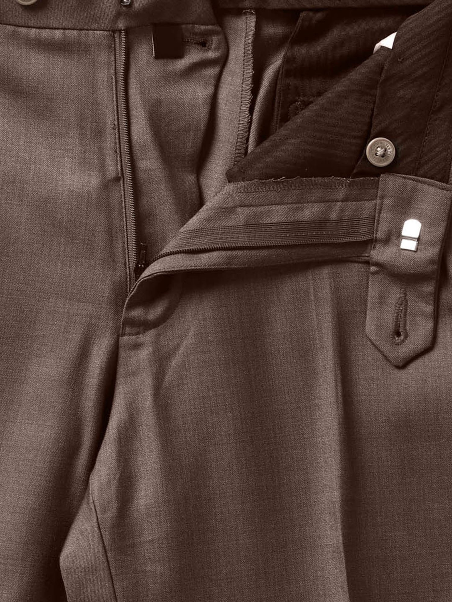 Van Heusen Brown Regular Fit Trousers