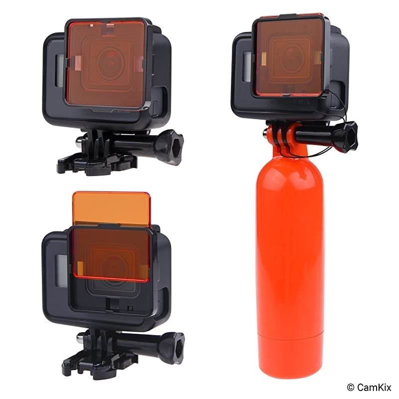 Diving Filter Kit Compatible with GoPro Hero 6 and Hero 5 Black 3 Filters 1x Red 1x Magenta 1x Yellow Not for use with Waterproof housing