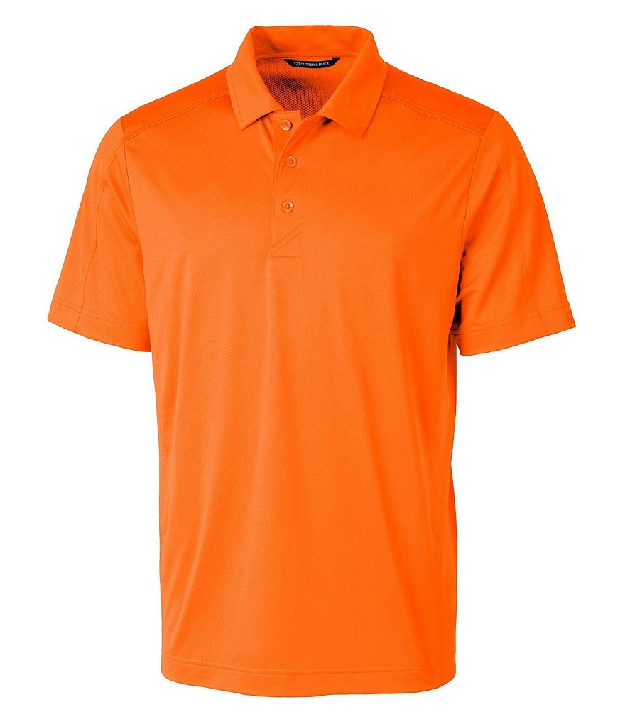 Cutter & Buck Prospect Short-Sleeve Jacquard-Textured Stretch Polo Shirt
