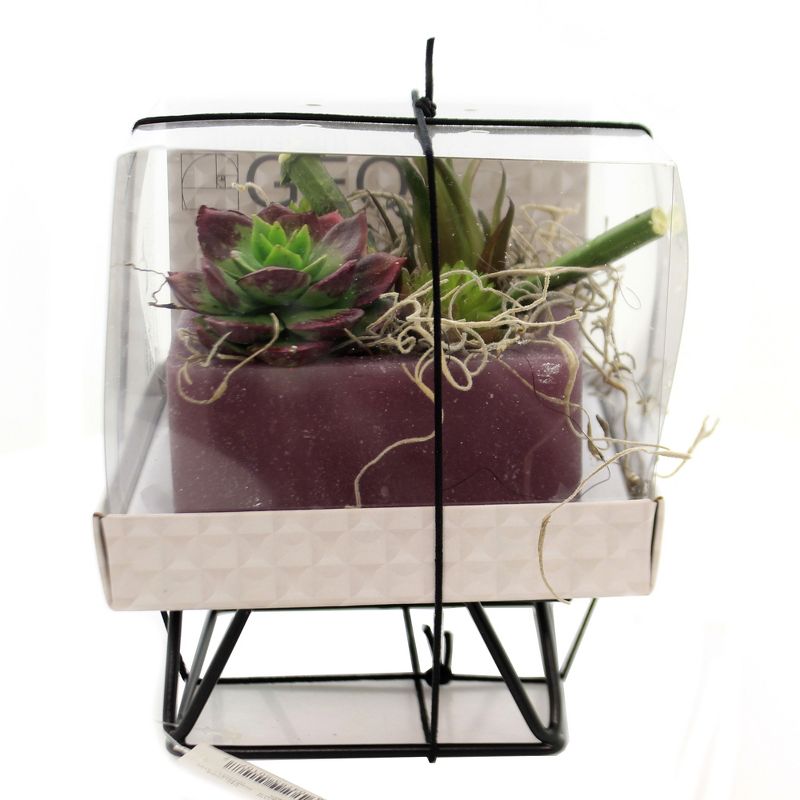 Habersham Candles 5.5" Blue Agave Wax Pottery No Burn Fragrance  -  Flameless Candles