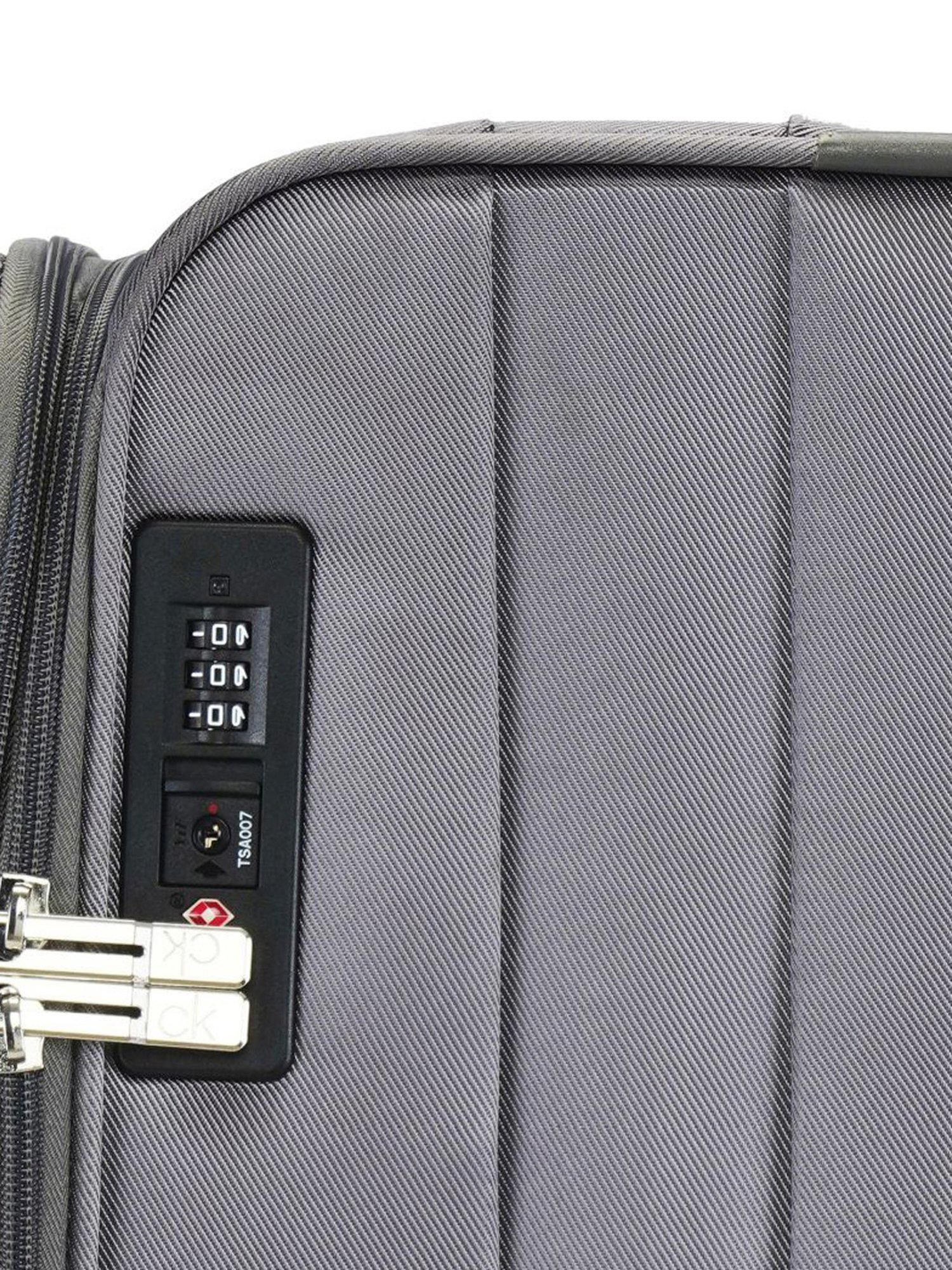 Calvin Klein Escape Charcoal Solid Soft Medium Trolley Bag - 69 Cms