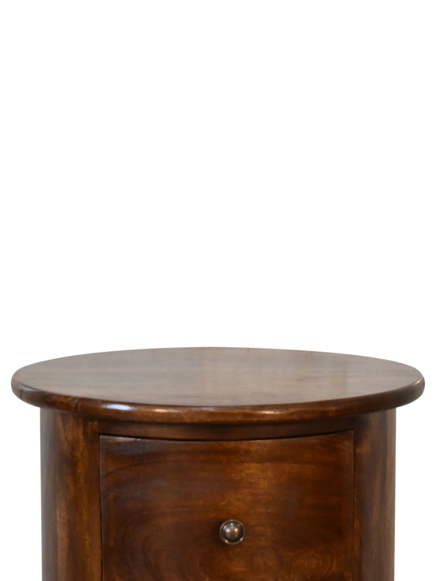 Fabindia Brown Sheesham Wood Textured Cabinet