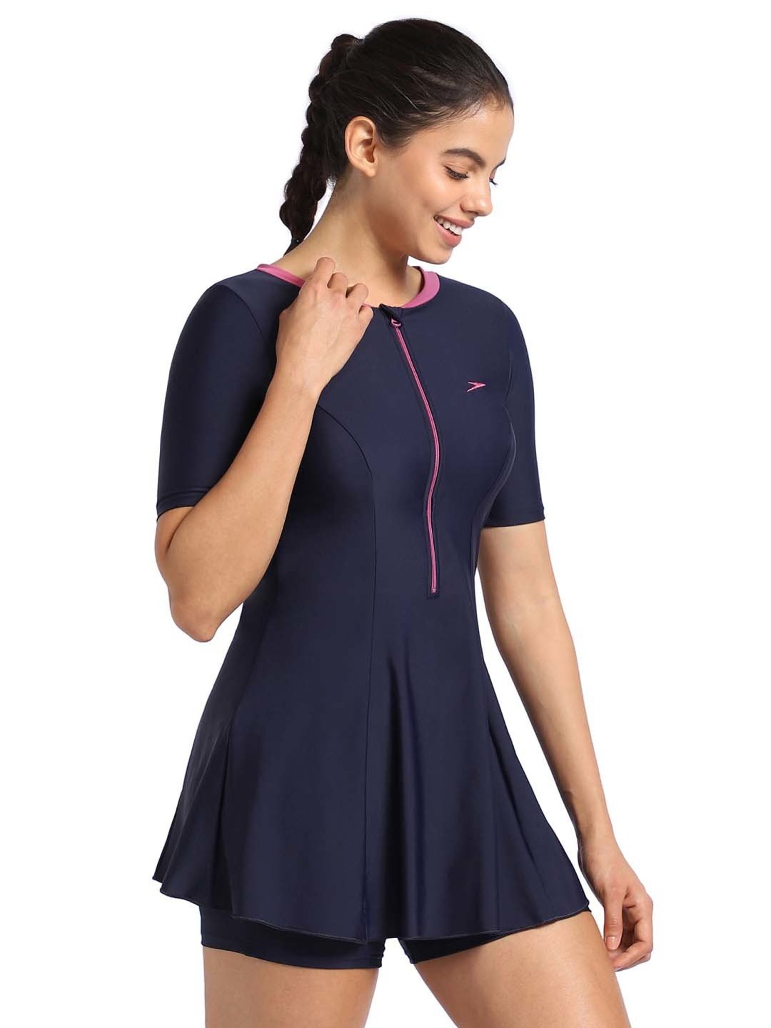 Speedo Navy Plain Swimwear