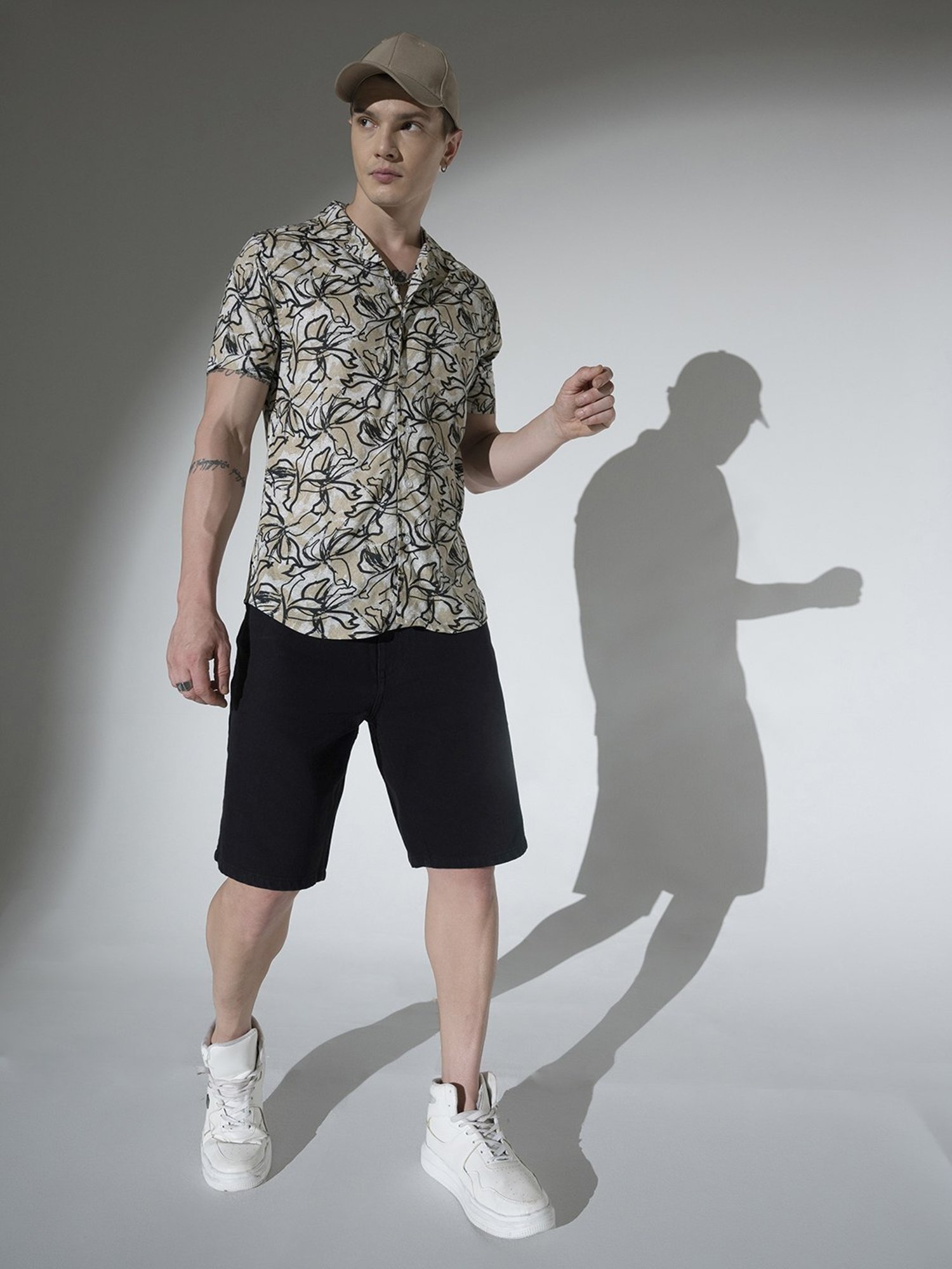 Hubberholme Multicolored Boxy Fit Printed Shirt