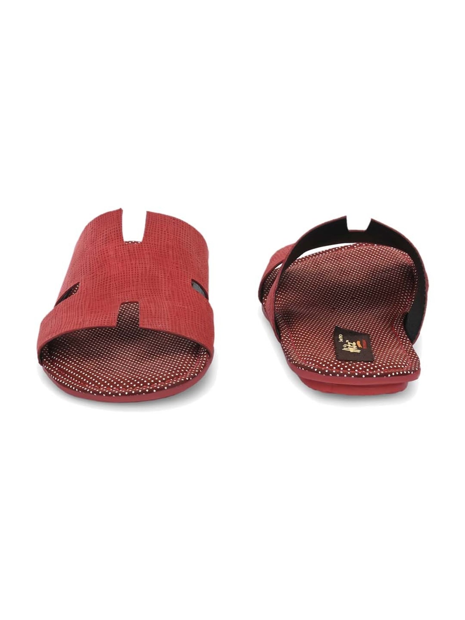 Hitz Men's Red Casual Sandals