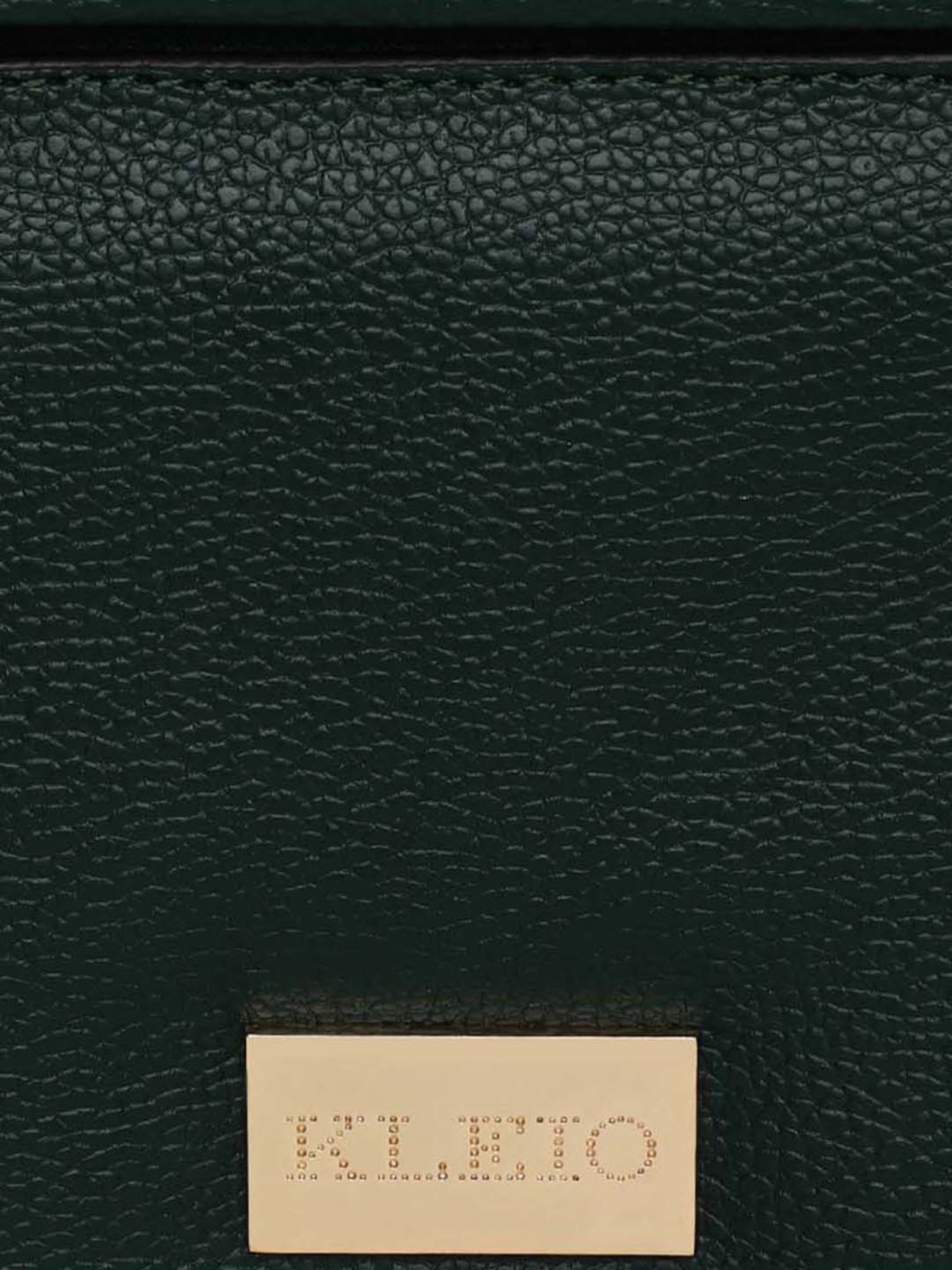 KLEIO Green Solid Medium Sling Handbag
