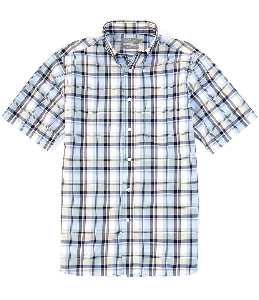 Daniel Cremieux Signature Cotton Plaid Short-Sleeve Woven Shirt