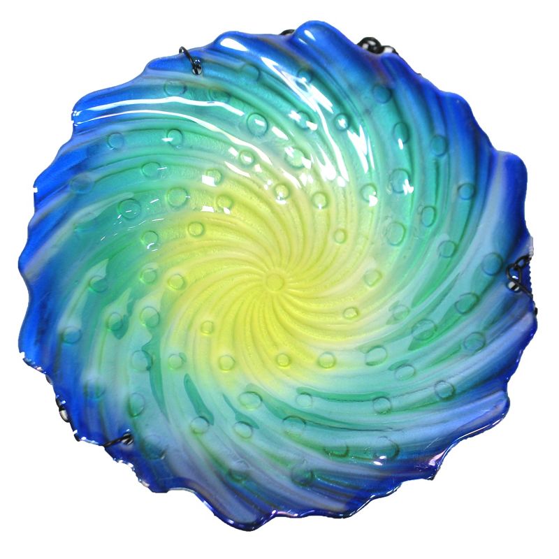 Home & Garden 16.5" Blue Hanging Bird Feeder Bath Yard Decor Regal Art & Gift  -  Bird Feeders