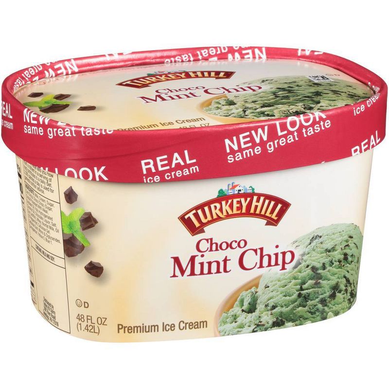 Turkey Hill Choco Chip Mint Ice Cream - 48oz