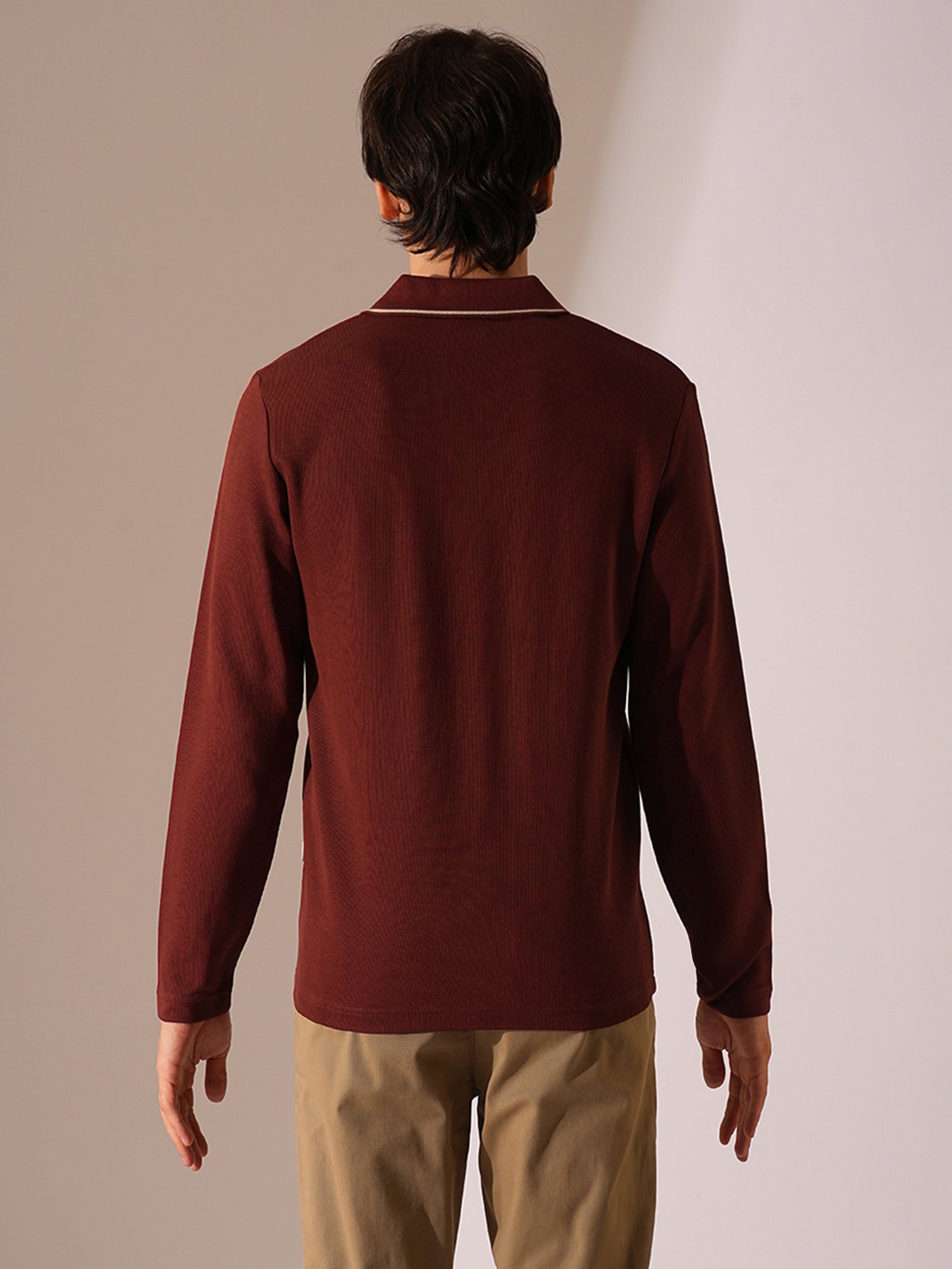 Selected Homme Red Organic Cotton Slim T-Shirt