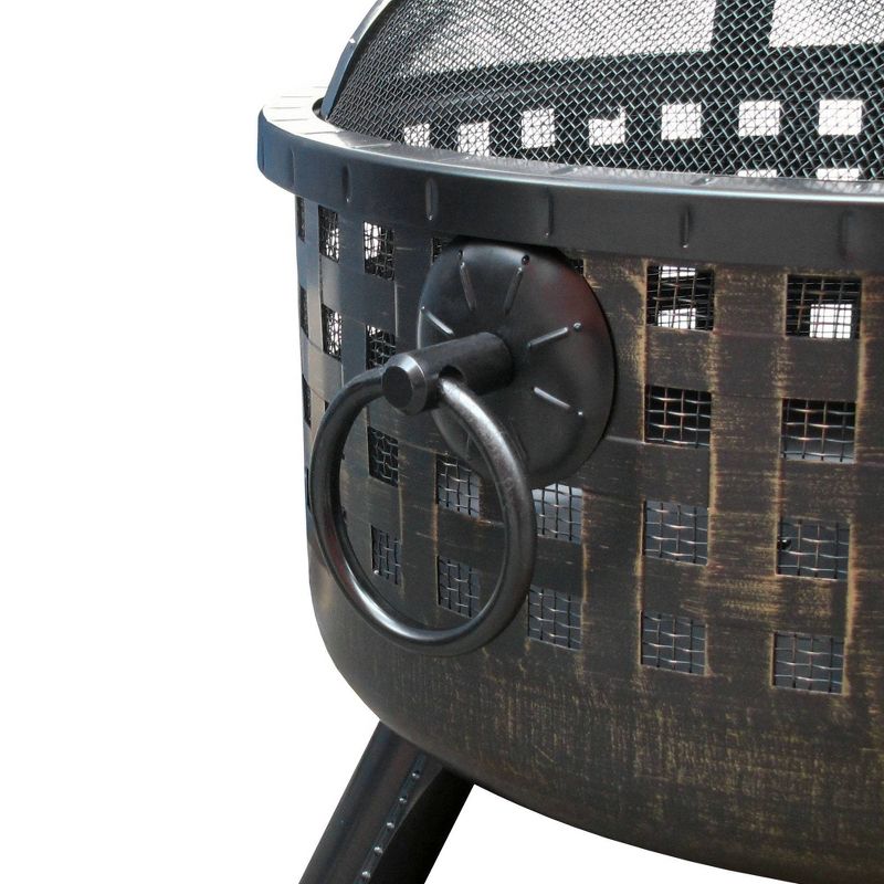 26" Garden Lights Savannah Wood Burning Fire Pit - Antique Bronze- Landmann