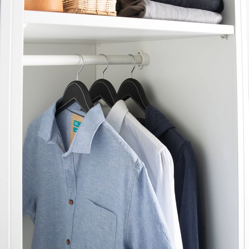 StorageWorks (Set of 2) 3-Shelf Hanging Closet Organizers Gray