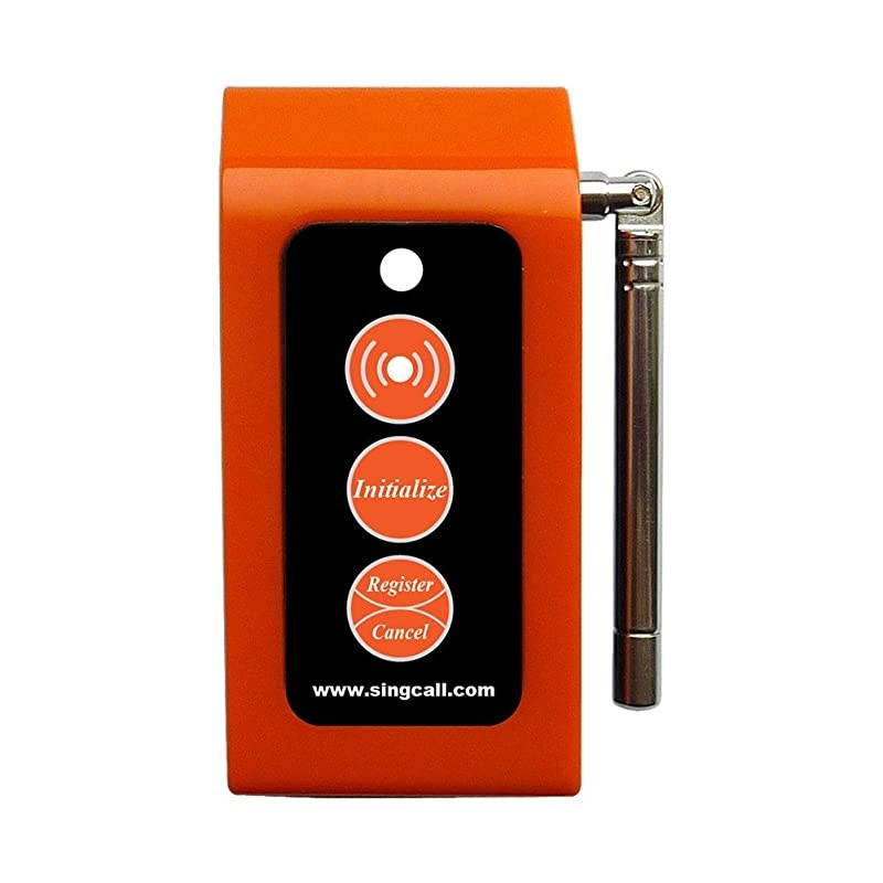 Home Caring Alarm System Nurse CallOval Rounded Lightweight ConvenientFit for Old Patients ChildrenA Caregiver Receiver 2 Necklace Pagers