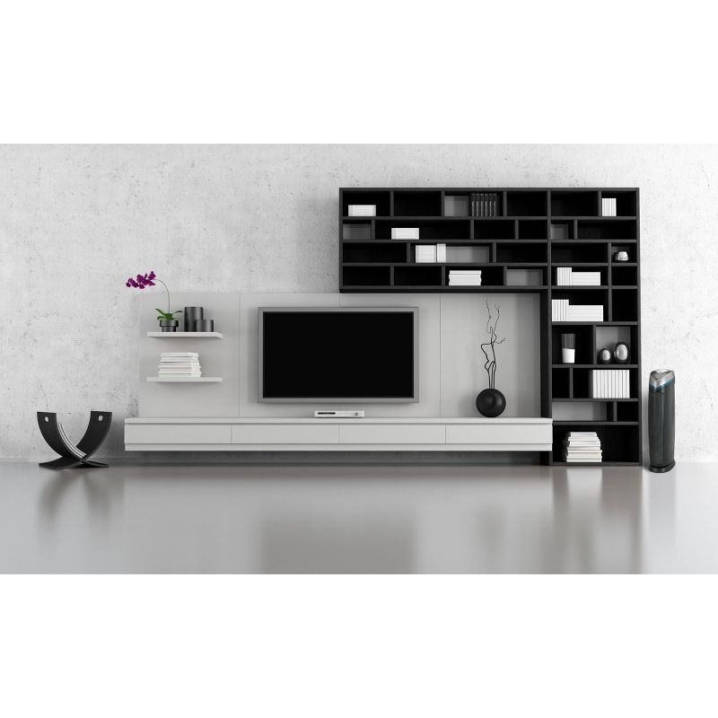 Germ Guardian Air Purifier with True HEPA Filter and UV-C Sanitizer 4-in-1 AC5000E 28" Tower Black