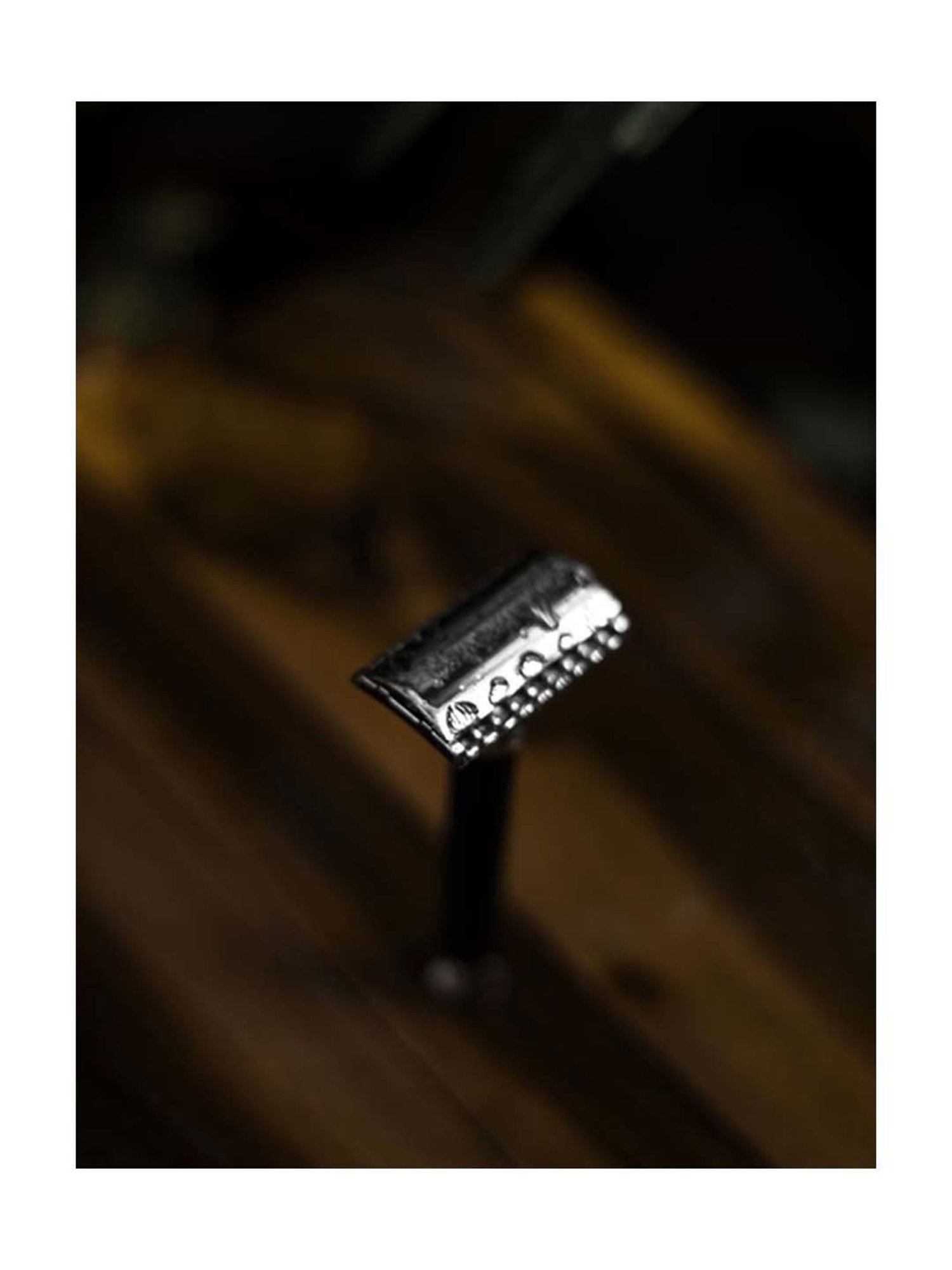 Pink Woolf Open Comb Double Edge Safety Razor Black OC70