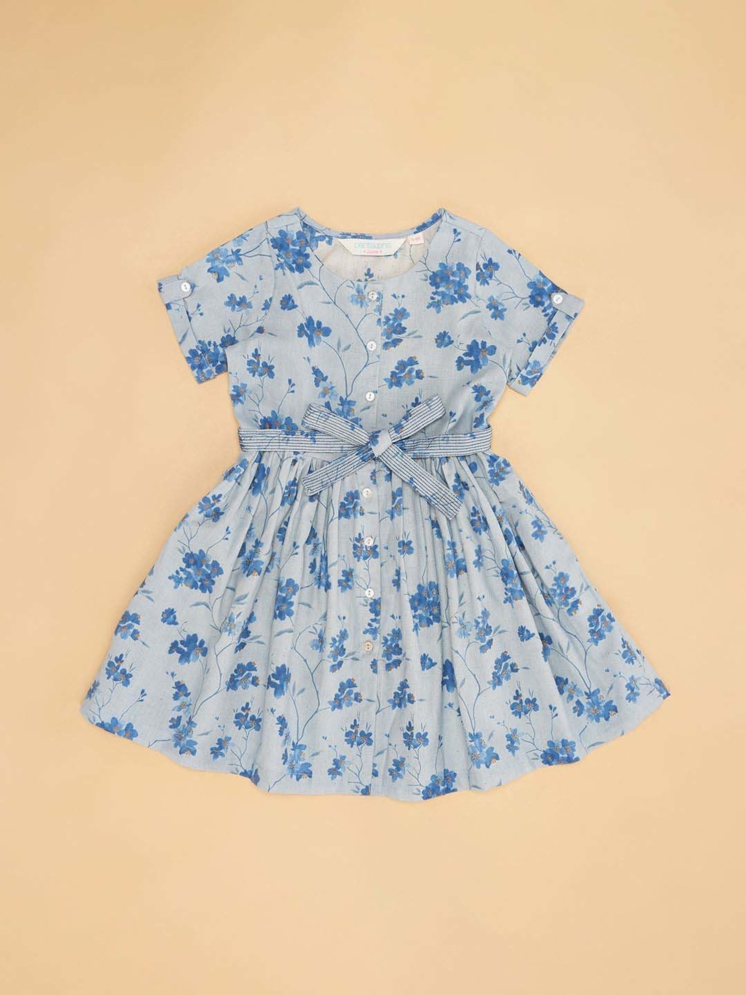 Budding Bees Kids Multicolor Floral Print Dress