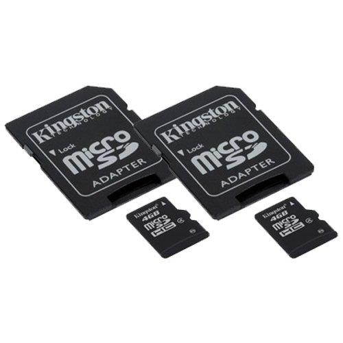 Nokia N-Gage QD Cell Phone Memory Card 2 x 4GB microSDHC Memory Card with SD Adapter (2 Pack)