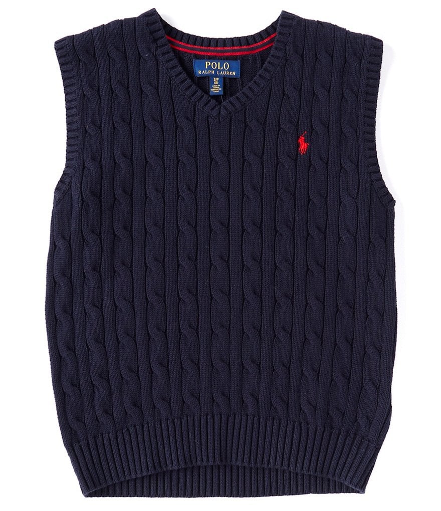 Polo Ralph Lauren Big Boys 8-20 Cable-Knit Sweater Vest