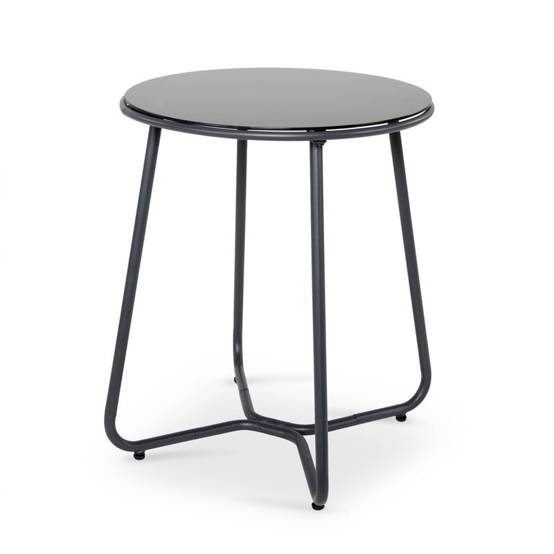 3pc Rattan Patio Set - Black - NUU GARDEN