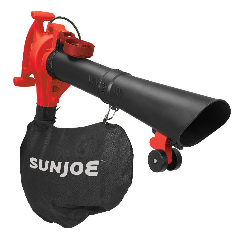 Sun Joe 14 Amp High Performance Variable-Speed Electric Leaf Blower Red