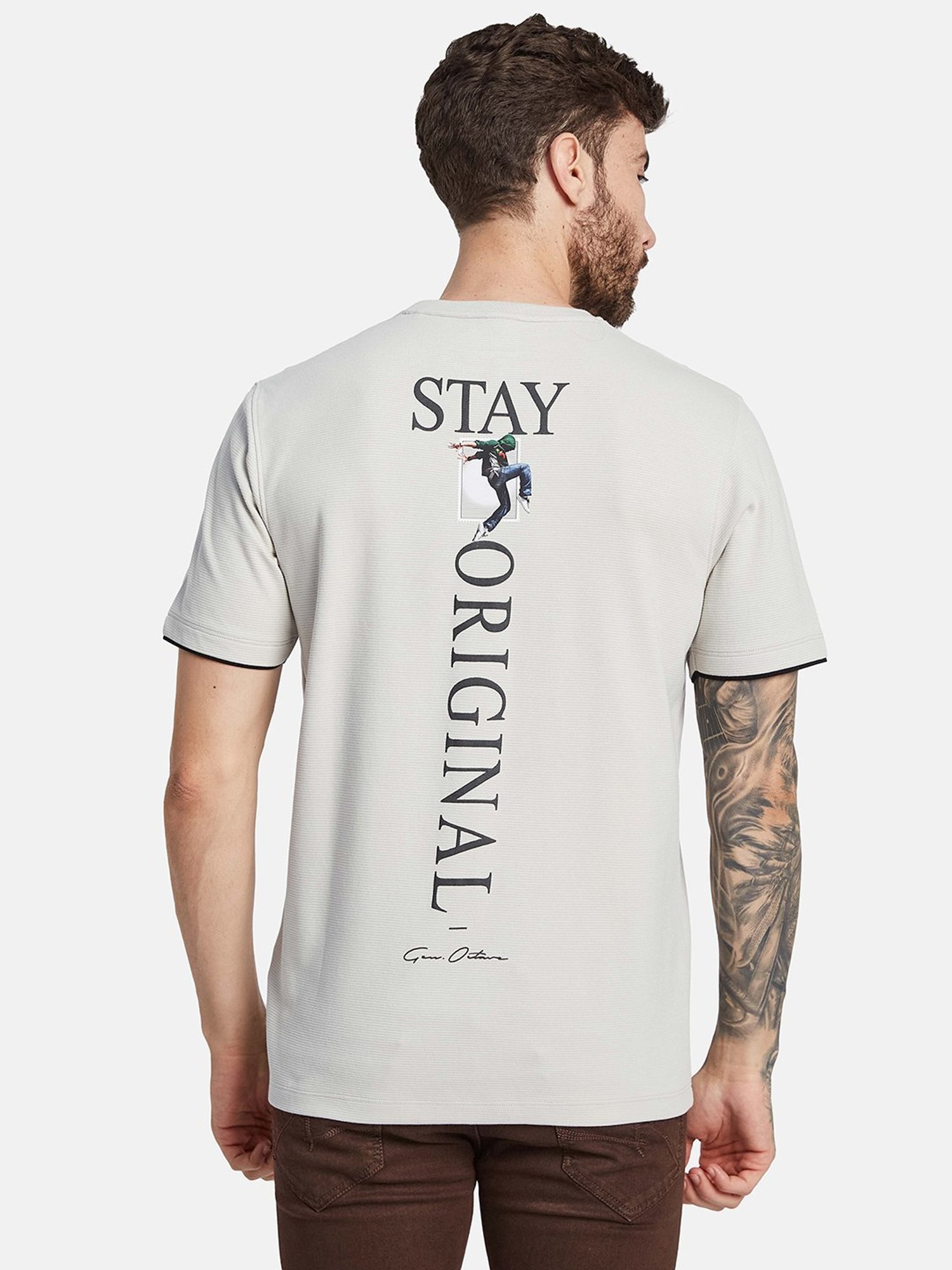 Octave Mastic Regular Fit Printed T-Shirt