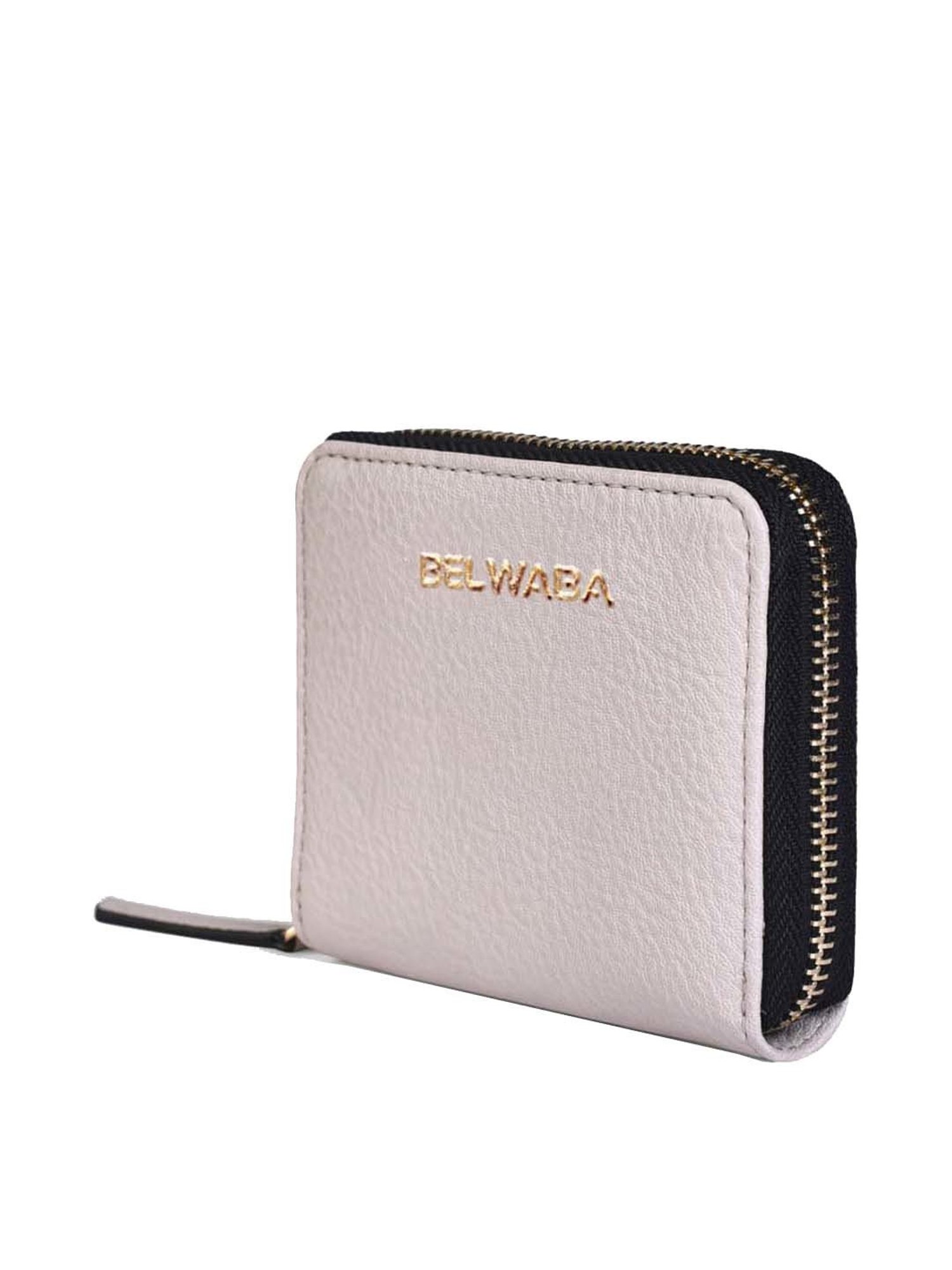 BELWABA Grey Solid Zip Around Wallet for Women