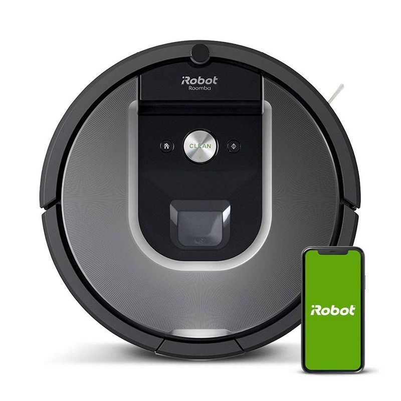iRobot Roomba 960 Wi-Fi Connected Robot Vacuum with Multi-Surface Rubber Brushes and Voice Control, Black (Certified Refurbished)