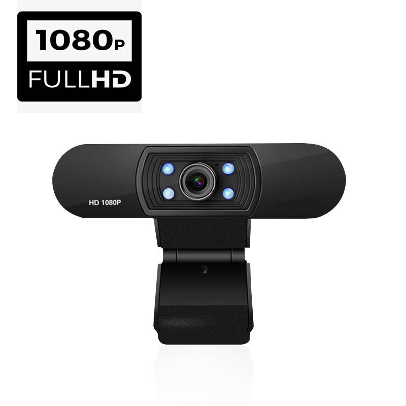 H800 1080P USB 2.0 HD Webcam Web Camera with Built-in HD Microphone 1920 x 1080p USB Web Cam Widescreen Video For Computer