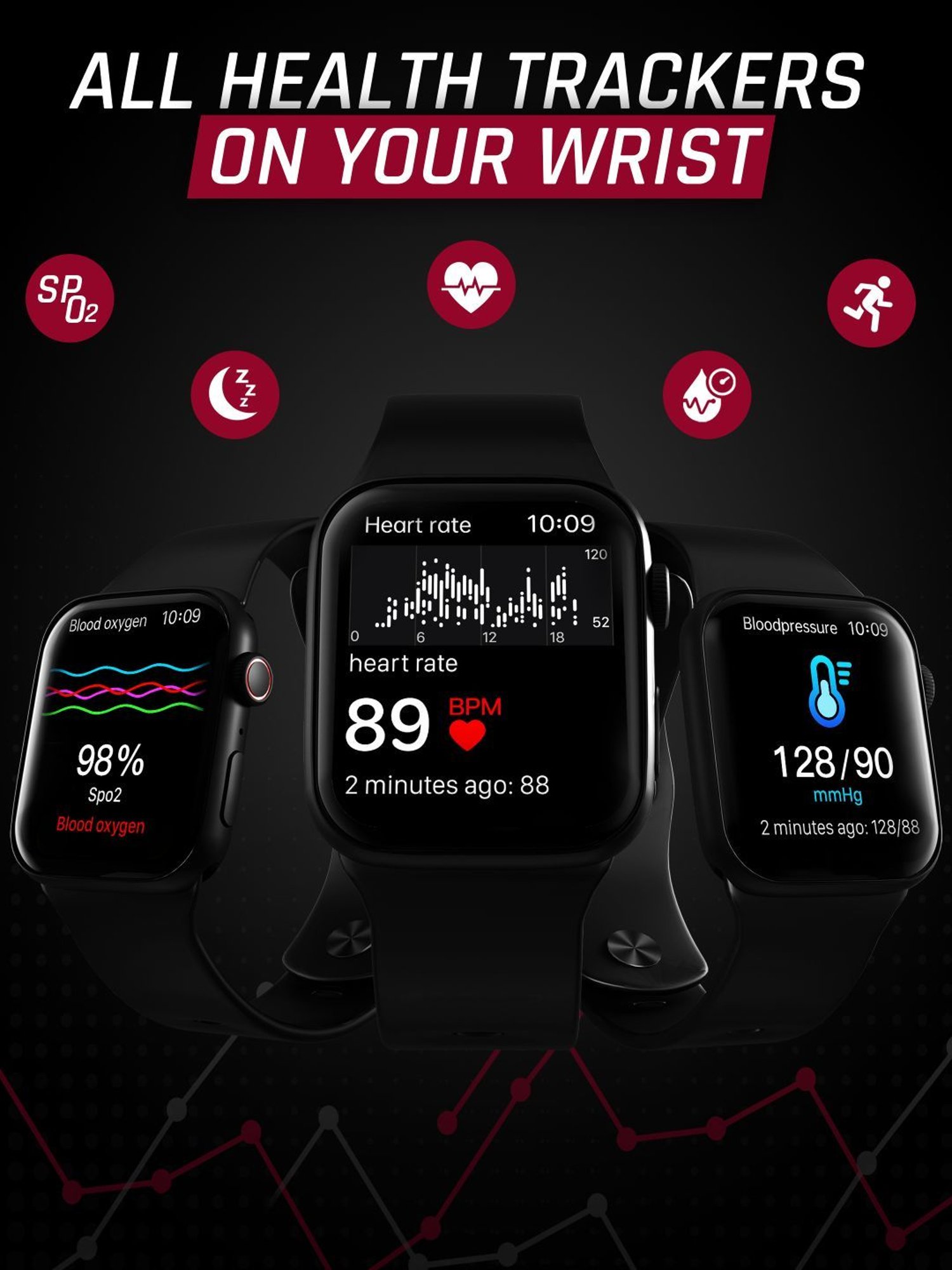 Hammer Pulse Ace 2.0 Bluetooth Calling Smartwatch with Biggest 1.83 inch Display (Black)