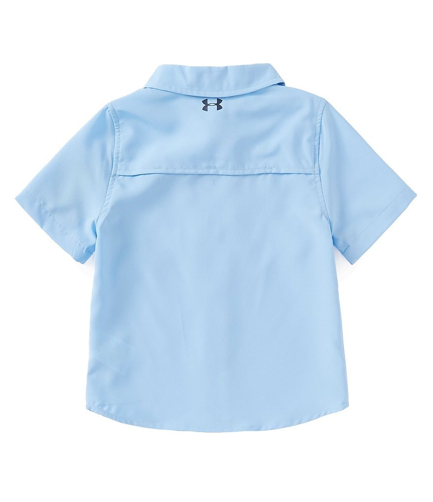 Under Armour Little Boys 2T-7 Short Sleeve UA Mesh Button-Front Fishing Shirt