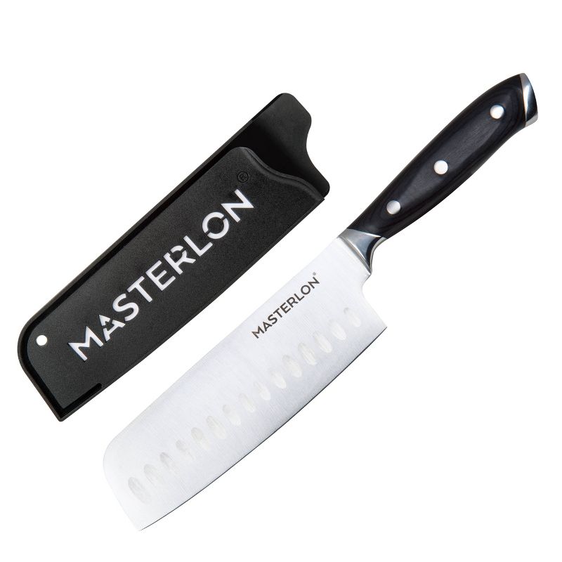 MasterPan Triple Rivet Collection 6.5" Chopping Knife Black