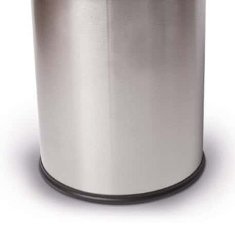 Commercial Zone Stainless Steel 3.2 Gallon InnRoom Trash Can, Recycler, and Waste Bin Container with Galvanized Half Moon Design