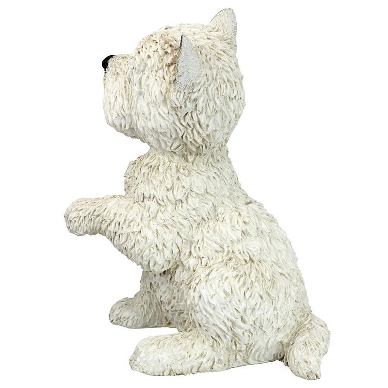 Design Toscano West Highland Terrier Puppy Dog Statue - White